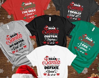 Funny Christmas Shirt For Family: Dear Santa Define Good Shirt