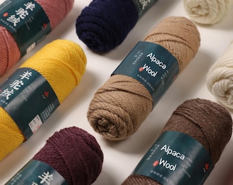 Laine d'alpaga, fil à chaussettes, laine à tricoter, fibre d'alpaga, Drops Alpaca, fil de fibres naturelles, fil de laine d'alpaga