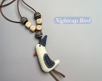 Collier personnalisé avec prénom, collier pour enfant avec perles en bois et cordon en cuir réglable, ensemble assorti mère-enfant, cadeau pour bébé et enfant