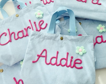 Mini sac fourre-tout personnalisé | Cadeau personnalisé pour demoiselle d'honneur | Cadeau pour enterrement de vie de jeune fille | Cadeau d'anniversaire unique