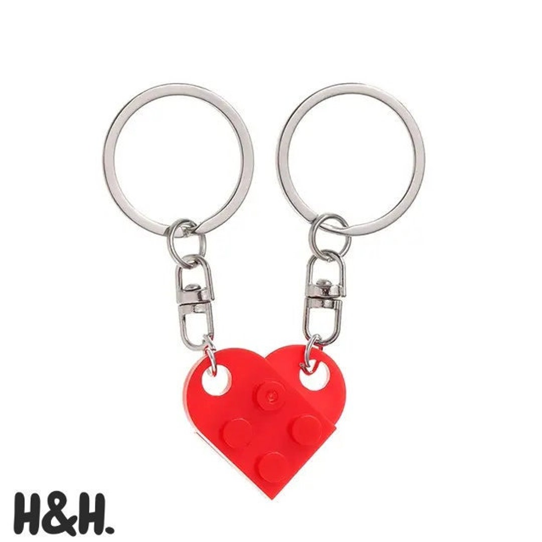 Connecting Brick Keychains, Matching Keychains, Couple Keychains ...