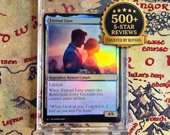 Custom Fantasy Game Style Card | Wall Mount | Foil | Personalized | Parody | Proxy