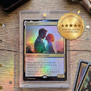 Custom Fantasy Game Style Card | Foil | Personalized | Parody | Proxy