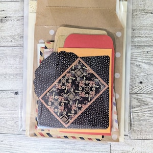ジャンクジャーナル用の封筒とバッグ ジャンクジャーナル用品 ジャンクジャーナルキット ジャンクジャーナルの装飾用のポケットとタックスポット
