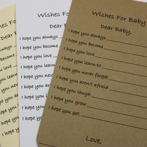 20 tarjetas de deseos para baby shower, baby shower neutro, etiqueta de deseos para bebé, tarjeta de deseos para bebé niño, tarjeta de deseos para bebé niña manila, etiqueta de deseos para bebé, deseos para bebé