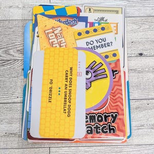 Efemere game nostalgische kit Retro spelstuk voor rommel Tijdschriftbenodigdheden en scrapbooking Retro stukken om te knutselen Nostalgische retrokaarten