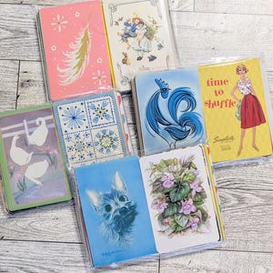 Vintage Spielkarten Nostalgische Kit Retro Karten Ephemera für Junk Journal Bedarf und Scrapbooking Vintage Cards Variety Playing Cards