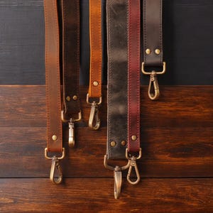 Leather Replacement Strap for Bag, Purse, Camera, Handcrafted Replacement Strap, Crossbody Strap, Custom Christmas Gift, Leather Bag Handle