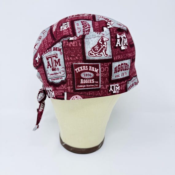 Cappello chirurgico Texas A&M con laccio posteriore per uomo