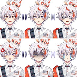 Boy Live2d Vtuber Modèle à usage commercial | Modèle Vtuber préfabriqué | Modèle Live2D | Modèle Vtuber | Modèle Garçon | Entièrement truqué | Prêt à l'emploi image 8