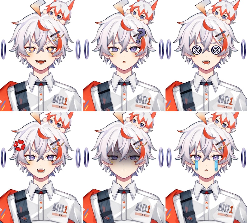 Boy Live2d Vtuber Modèle à usage commercial | Modèle Vtuber préfabriqué | Modèle Live2D | Modèle Vtuber | Modèle Garçon | Entièrement truqué | Prêt à l'emploi image 8