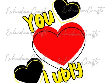 Pakiet walentynkowy You Lubly – 10 plików PNG do pobrania w tematyce aborygeńskiej