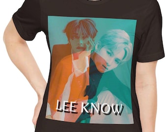 Camiseta de Lee Know, camiseta de Stray Kids, Lee Know, camiseta KPop, camiseta de merchandising de KPop, camiseta unisex de Lee Know Stray Kids, pop coreano, fotos superpuestas