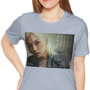 Camicia Felix, Camicia per bambini Stray, Camicia KPop, Angelo, Camicia Merch KPop, Fan Stray Kids, Maglietta unisex Felix Stray Kids, Pop coreano, Felix Lee
