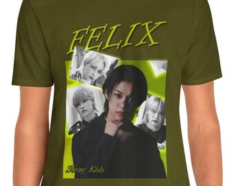 Felix Shirt, Jjam Stray Kids Shirt, Stray Kids Shirt, KPop Shirt, KPop Merch, Jjam Felix, Felix Stray Kids Unisex Tshirt, koreanischer Pop, Felix Lee