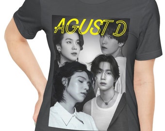 Agust D Shirt, Suga Shirt, BTS Shirt, Kpop Shirt, Fan Gift, KPop Merch tshirt, BTS Fan, Agust D BTS Unisex Tshirt, Bangtan Boys, Korean Pop