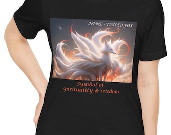 Neunschwänziger Fuchs Unisex Shirt, Japanischer Fuchs Shirt, Neunschwänziger Fuchs Shirt, Japanische Kultur Kleidung, Japanischer Fuchs Kleidung, Neun Schwänze Kitsune