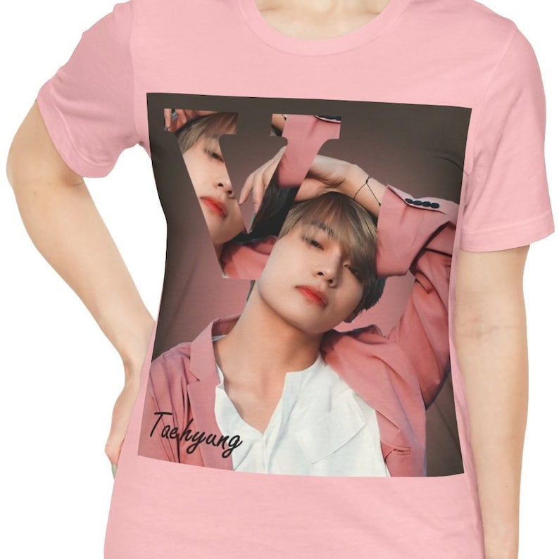 V Shirt, Taehyung Shirt, BTS Shirt, Kpop Shirt, Fan Gift, KPop Merch tshirt, BTS Fan, V Fan, V BTS Unisex Tshirt, Bangtan Boys, Korean Pop image 1