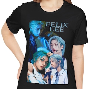 Camicia Felix, Camicia per bambini Stray, Camicia KPop, Regalo fan, Camicia KPop Merch, Fan Stray Kids, Maglietta unisex Felix Stray Kids, Pop coreano, Felix Lee