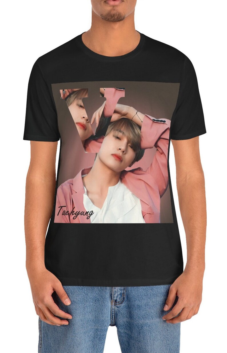 V Shirt, Taehyung Shirt, BTS Shirt, Kpop Shirt, Fan Gift, KPop Merch tshirt, BTS Fan, V Fan, V BTS Unisex Tshirt, Bangtan Boys, Korean Pop image 6