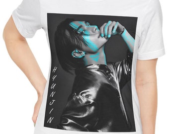 Chemise Hyunjin, chemise Stray Kids, chemise KPop, cadeau de fan, tshirt KPop Merch, fan Stray Kids, tshirt unisexe Hyunjin Stray Kids, pop coréenne, bleu
