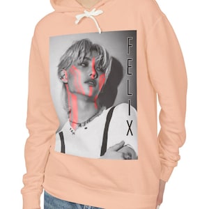 Felix Lee Pink Tattoos Hoodie, Stray Kids Hoodie, Felix Hoodie, Stray Kids merch, Felix Lee Merch, Kpop Hoodie, KPop Merch, Korean Pop