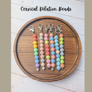 Cervical Dilation Beads | Labor Nurse Badge Reel Accessory | Visual Assessment Tool