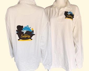 Geborduurd rugbyshirt met logo