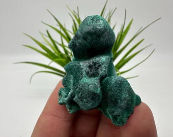 Green Malachite Crystal Mineral Specimen, Congo Origin