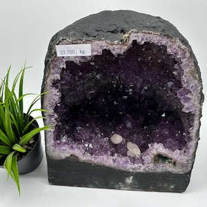 Natürliche Amethyst Geode Kristall Quarz Cluster Dekoration | Traummuster Energieheilung Donnerei Geschenk | SEHR GROSSE Amethyst Gruppe