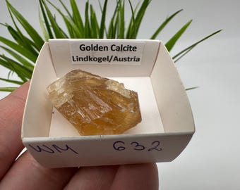 Raw Honey Calcite Crystal - Golden Calcite Stone (35/25 MM)