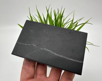 Original Shungite Plate | Russia Karelia, Not Polished (10/6cm)