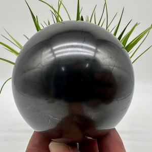 7 cm Shungite Sphere,Shungite Crystal Sphere,Healing Crystal,Highly Energetic Metaphysical,EMF Protection,Polished Sphere,5G Protection