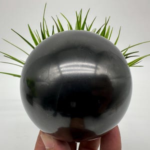 8 cm Shungite Sphere,Shungite Crystal Sphere,Healing Crystal,Highly Energetic Metaphysical,EMF Protection,Polished Sphere,5G Protection
