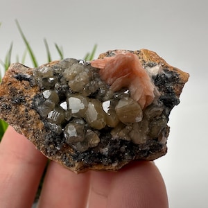 Bellissima barite con cerussite dal Marocco, cristallo, minerale, esemplare, cluster, cristalli, cristallo di barite, cerussite, cristallo di cerussite, esemplare