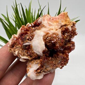 Red Vanadinite on BARITE from Morocco,Crystal, Mineral,Specimen,Cluster,Vanadinite Crystal, Vanadinite ,Geology,Vanadinite Cluster,Vanadinit