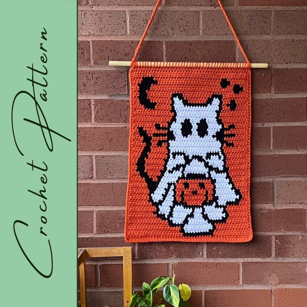 Crochet Tutorial How To Hang Up Tapestry Without Holes Ghost