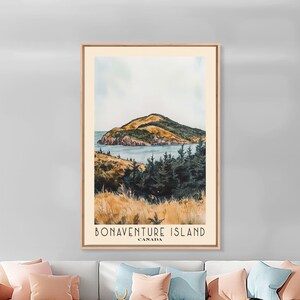 Bonaventure Island, Canada Watercolor Beach Print, Vacation Gift, Canada Wall Art, Beach Painting, Beach Decor, Beach Painting
