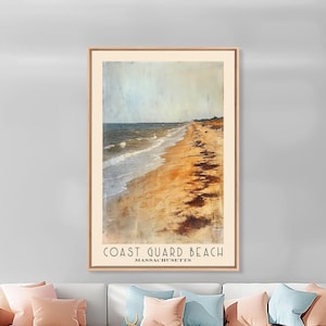 Coast Guard Beach, Massachusetts Watercolor Beach Print, Vacation Gift, Massachusetts Wall Art, Beach Painting, Beach Decor, Beach Painting