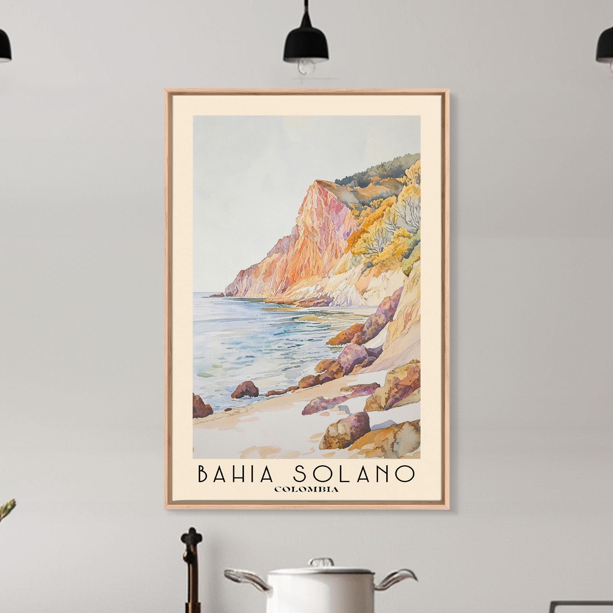 Bahia Solano Colombia Watercolor Print: Beach Wall Art - Etsy