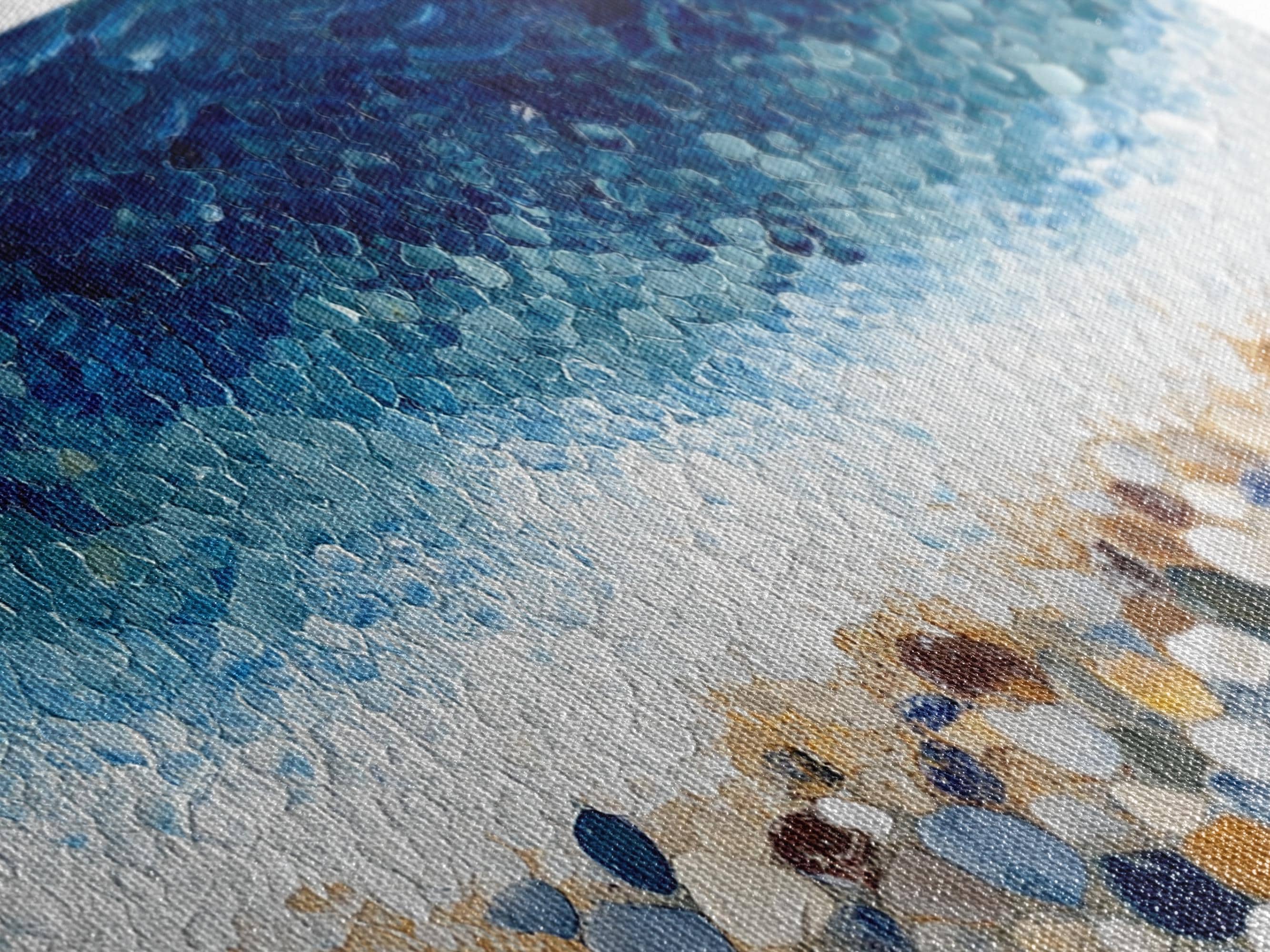 ブルーム　ペブルビーチ　絵画 Pebble Beach Mosaic Wall Art: Coastal Ocean Painting, Framed