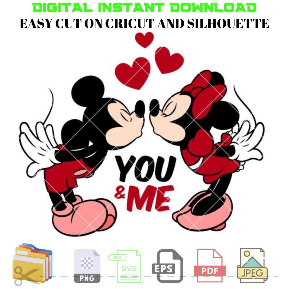 Mickey minnie kiss - Etsy 日本