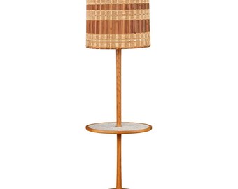 Gordon & Jane Martz for Marshall Studios Ceramic Tile Table Floor Lamp, 1960s
