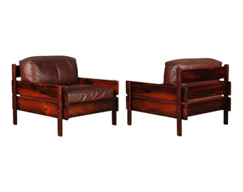 Brazilian Rosewood Lounge Chairs by Fátima Arquitetura e Interiores, 1960s