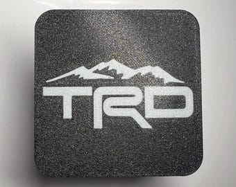 TRD Mountain 2 Inch Hitch Cover for Toyota Tacoma - Tundra - 4Runner - Sequoia - FJ (Universal Fit To Any Year)