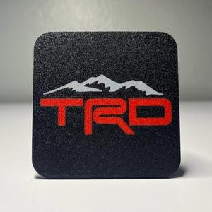 TRD Mountain 2 Inch Hitch Cover for Toyota Tacoma - Tundra - 4Runner - Sequoia - FJ (Universal Fit To Any Year)