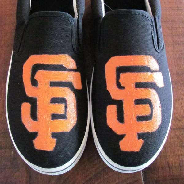 Chaussures adultes peintes à la main san francisco giants