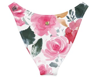 Floral Fiesta Women's V-cut bikini bottom