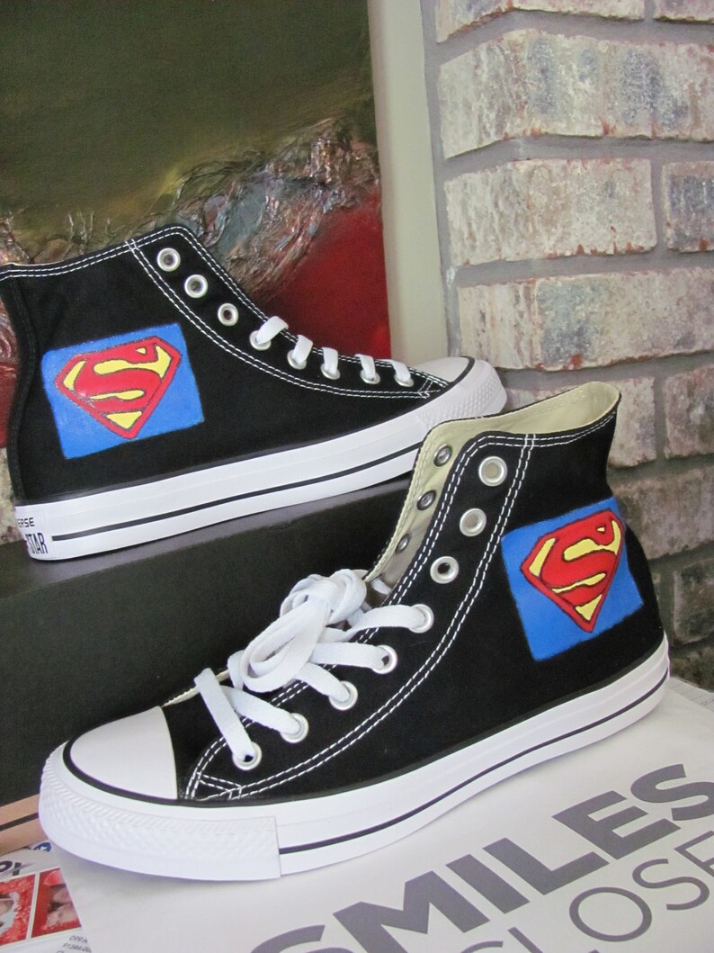 superman converse shoes