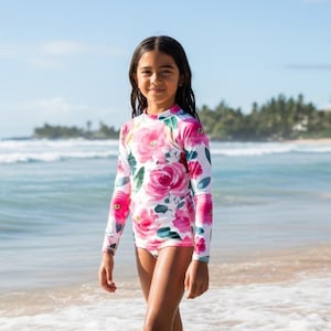 Floral Fiesta Kids Rash Guard